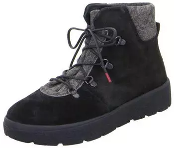 Think Lace-up Ankle Boot Crepes schwarz kombi