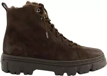 Paul Green Lace-Up Boots dunkelbraun/platin