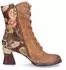 Laura Vita Ankle Boot Leather/Textile Lace-up Boot hellbraun