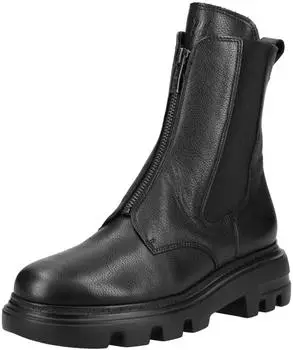 Paul Green Lace-Up Ankle Boot Nubuck Leather/Textile schwarz
