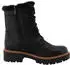 Tom Tailor Winter Ankle Boot Block Heel with Faux Fur at Shaft Edge schwarz