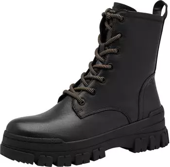 Tamaris Schn&uuml;rstiefelette mit Profilsohle (1-25212) schwarz