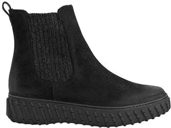Paul Green Chelsea Boots with Merino Wool schwarz