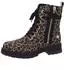 Marco Tozzi Lace-up Boots Block Heel Lace-up Ankle Boot in Animal Look braun