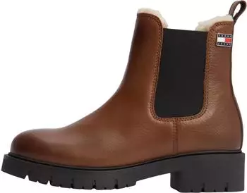 Tommy Hilfiger TJW CLEATED CHELSEA BOOTS brown sunset rust