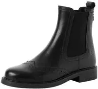 Tamaris TOUCH-IT aus Leder Blockabsatz 1-25010-47 Chelseaboots TOUCH-IT schwarz...
