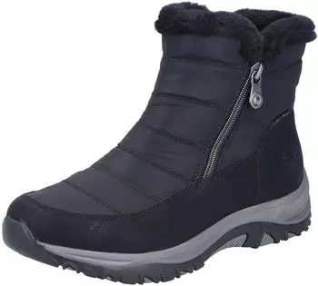 Rieker Winter Boots with TEX Membrane, Zip and Warm Lining M9670 schwarz