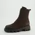 Paul Green Lace-Up Ankle Boot Nubuck Leather/Textile braun