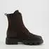 Paul Green Lace-Up Ankle Boot Nubuck Leather/Textile braun