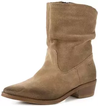 Tamaris 1-25700 - Zip, TOUCH-IT Footbed, Block Heel 4 cm beige