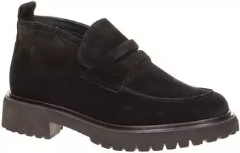 Paul Green Suede Leather Slipper schwarz