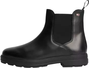 Tommy Hilfiger Casual Leather Flat schwarz