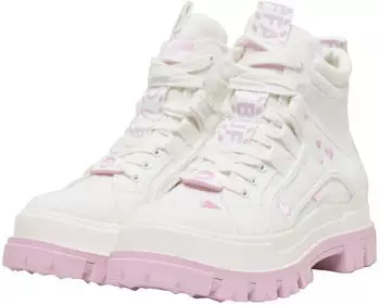 Buffalo Aspha NC Mid Vegan Nubuck wei&szlig;/rose
