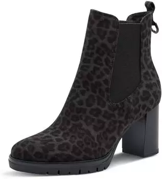 Tamaris Chelsea Boots Block Heel grau