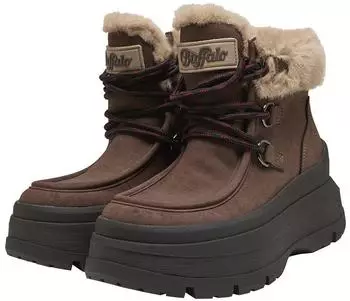 Buffalo Olympia Fur Boot burgandy