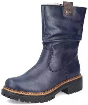 Rieker Zip Boots (72684) marine/kastanie