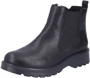 Rieker Chelsea Boots With Zip Fleece Lining 73250 schwarz