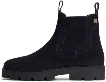 Tommy Hilfiger Th Buckle Glossy Ankle Rain Boot (FW0FW09543) blau