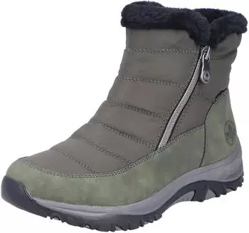 Rieker Winterboots mit TEX-Membran, Reißverschluss und Warmfutter M9670 khaki