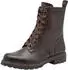 Tamaris Lace-Up Ankle Boot Block Heel mokka