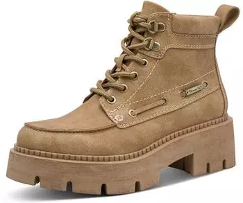 Tamaris 25211 Lace-up Boot with Touch-it Footbed, Vegan braun