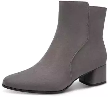 Marco Tozzi Ankle Boot Velvet Block Heel Soft Vegan 2-25364