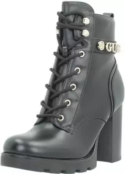 Guess NEELA Lace-Up Ankle Boot Block Heel schwarz