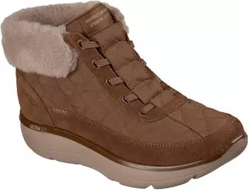 Skechers ON-THE-GO ENCORE-MAISIE Winter Ankle Boot with Elastic Laces and Hands Free Slip-ins&reg; dunkelbraun