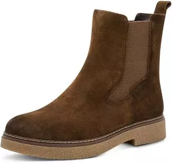 Tamaris Wide FIT Chelsea Boot Leather H-Width tobacco