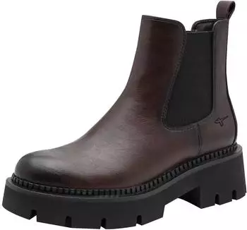 Tamaris Boots 1-25454-47 Pull-on with TOUCH-IT Footbed and Flat Sole mocca