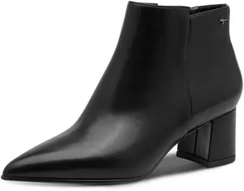 Tamaris 1-25023-47 Zip, TOUCH-IT Footbed, Block Heel, ANTIslide & ANTIshokk Function schwarz