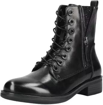 Regarde Le Ciel Bootie Leather Lace-up Bootie schwarz