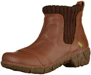 El Naturalista NE23 Wood Leather/Textile Ankle Boot braun
