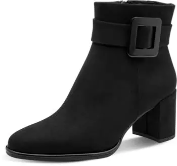 Marco Tozzi Ankle Boots with Heel Vegan with Zip schwarz