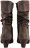 Paul Green Suede Leather Ankle Boot dunkelbraun