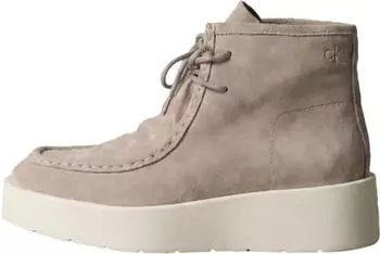 Calvin Klein Flatf Lace Up Apr Cut Boot (HW0HW03273) beige