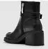 Esprit PERINA Ankle Boot with Block Heel and Decorative Clasp schwarz