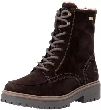 Remonte Dorndorf Winter Boots Lace-up Boots, Winter Ankle Boot with Lambswool Lining, TEX Membrane dunkelbraun