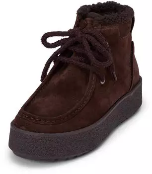 Marc O'Polo Ankle Boot made of soft suede leather (58852244) burnt coffee