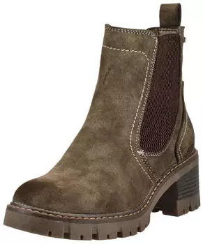 Tom Tailor Velours Boots braun
