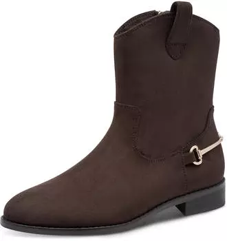 Marco Tozzi Western Ankle Boot dunkelbraun