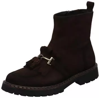 Tamaris 1-25493 - Zipper, TOUCH-IT Footbed, Flat Sole braun