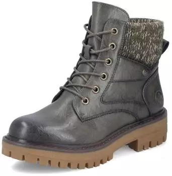 Rieker Lace-up Boots in Used Look gr&uuml;n