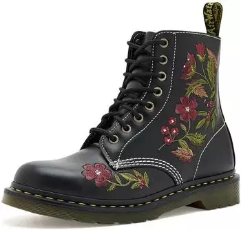 Dr. Martens 1460 Pascal Floral 8 Eye Boot schwarz