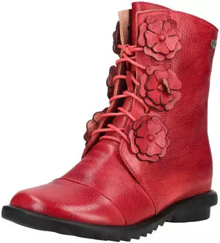 Laura Vita CYRIELLE 43 Leather Lace-Up Ankle Boot rot