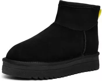 Ara Suede Ankle Boot schwarz