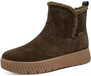 Tamaris Wide FIT Ankle Boot Leather H-Width gr&uuml;n