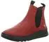 Softinos LACE Stiefelette Leder/Textil rot