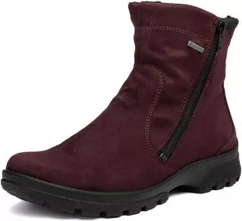 Ara SAAS FEE-GTX Winterboots Keilabsatz Stiefelette Schuhweite G dunkelrot/schwarz