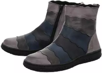 Gemini Gemini Damen Lederkurzstiefel grau